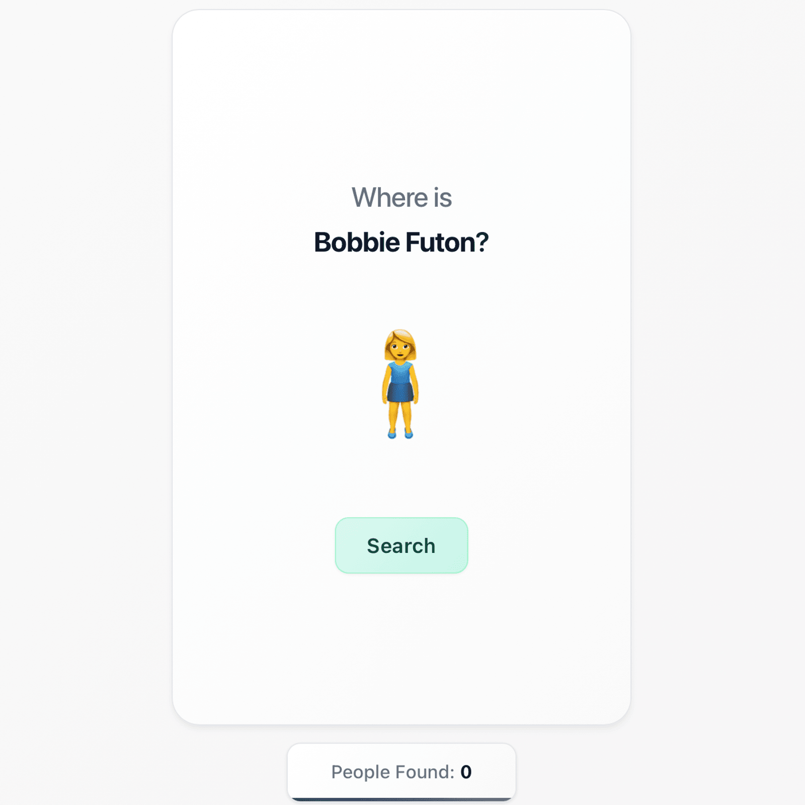 Screenshot: Where Is Bobbie Futon?
